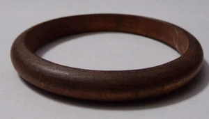 Brazalete de madera oscura vintage - Imagen 1 de 3