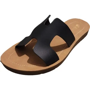 Women Comfort Flat slide Sandals Walking Fit Flip Flops  Slipper Shoes Size~ 6.5 - Picture 1 of 5
