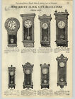 1908 PAPER AD Waterbury New Haven Regulator Clocks 64" Stanton Dresden 8 Day