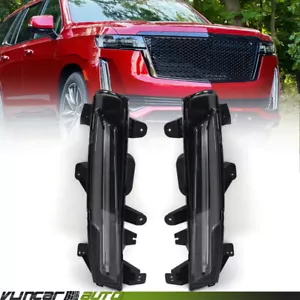 2P For 2021-2023 Cadillac Escalade Fog Lights Daytime Running Lamp LED DRL LH RH - Picture 1 of 14