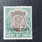 India Chamba State KGV 1927-37 1R MH SG 75