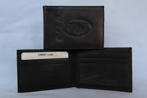 New York NY JETS   Leather BiFold Wallet   NEW  black 2 sb - Picture 1 of 7