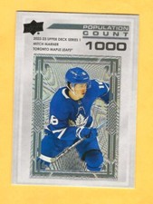 2022-23 Upper Deck Mitch Marner Population Count Rookie 1 of 1000 #PC-23