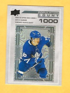2022-23 Upper Deck Mitch Marner Population Count Rookie 1 of 1000 #PC-23