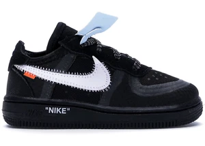Nike Air Force 1 Low Off-White Black White (TD) Größe US 10C UK 9,5 EU 27 Original - Bild 1 von 6