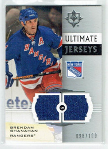 07-08 UD Upper Deck Ultimate Jerseys  Brendan Shanahan  /100  Dual Jerseys  HOF