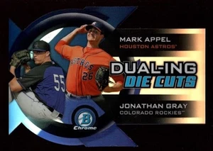 Jonathan Gray Mark Appel ROOKIE PURPLE REFRACTOR DIE CUT 2014 BOWMAN CHROME B2 - Picture 1 of 1