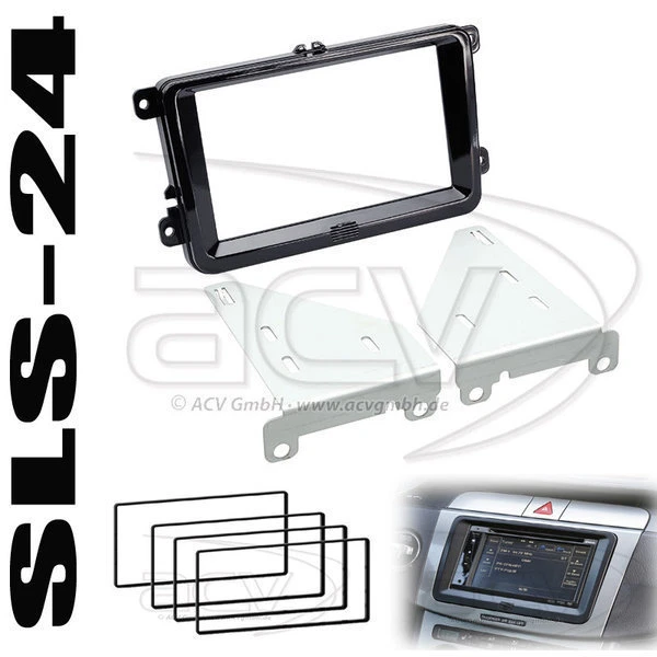 Doppel-DIN Radiohalterung Skoda Fabia Roomster Superb ACV 381320-30-2 +271000-13 - Bild 1 von 1
