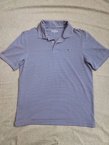 Vineyard Vines Pink And Blue Striped Polo Boys Size XL Lightweight - Picture 1 of 5