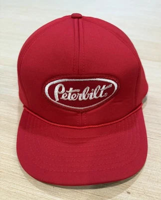 Vintage Peterbilt Trucker Adjustable Rope Rim Hat Tonkin Snapback Embroidered Foto 1 de 3