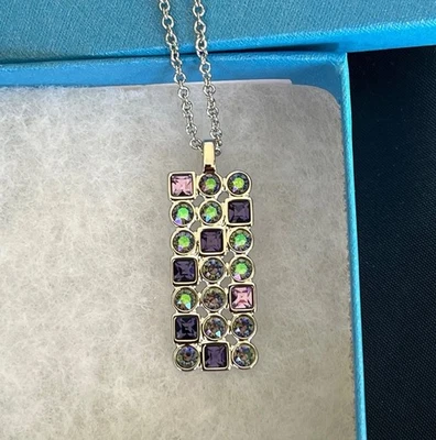 Touchstone Crystal Swarovski Morse Code Pendant NWT $79 Retail - Image 1 of 4