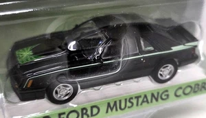 Greenlight 1/64 Ford Mustang Cobra 1980 schwarz / grün Diecast Modellauto - Bild 1 von 4