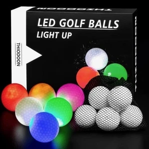 THIODOON Glow in The Dark Golf Balls, Light up Led Golf Balls, 6 Pack NEW - Picture 1 of 8
