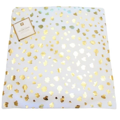 Pottery Barn наволочка 16 x 16 металлический золотой гепард леопард животных печати новый - Изображение 1 из 4