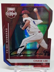 2021 Panini Elite Extra RC #168 SIGNED Chase Lee Detroit Tigers Red Die Cut /169 - Picture 1 of 2