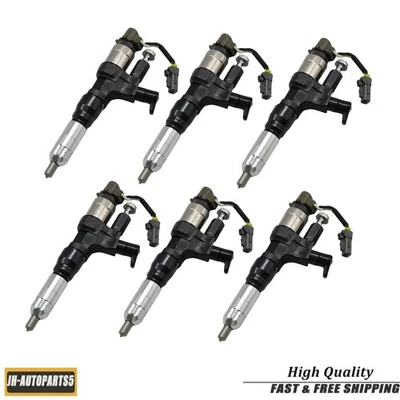 6x Diesel Fuel Injector For Hino 268 2005-2017 Hino 338 2005 06 07-2018 7.7L US Foto 1 de 4
