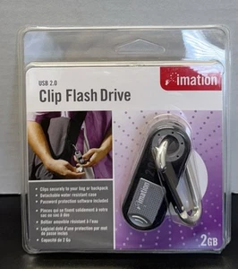 Imation F50 Pivot Swivel Flash Drive 2GB USB 2.0 New in Package Encrypted - Picture 1 of 6