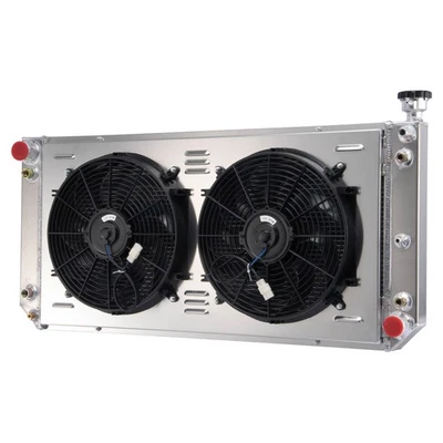 4 Row Radiator Shroud Fan FOR 1988-1993 89 Chevy/GMC C/K 1500 2500 3500 6.2L. - Изображение 1 из 4