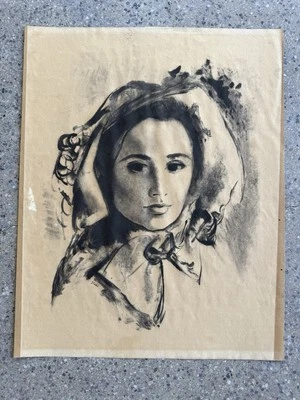 HERMOSA ILUSTRACIÓN DIBUJO BENJAMIN "BEN" ALBERT STAHL (1910-1987) AÑOS 60 Foto 1 de 4