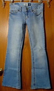 AEROPOSTALE JEANS Hailey Skinny Flare 0 short Light wash denim pants Designer - Bild 1 von 10