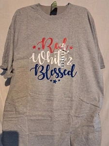 4th July Independence Day, Patriot, Blessed USA T-Shirts - Picture 1 of 2