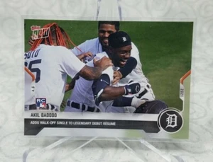 Akil Baddoo - 2021 MLB TOPPS NOW #36 Walk Off Single Legendary Debut Tigers - Picture 1 of 2