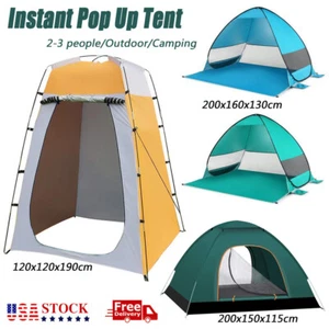 Outdoor Instant Pop Up Tent Privacy Camping Shower Toilet Changing Room Portable - Picture 1 of 23