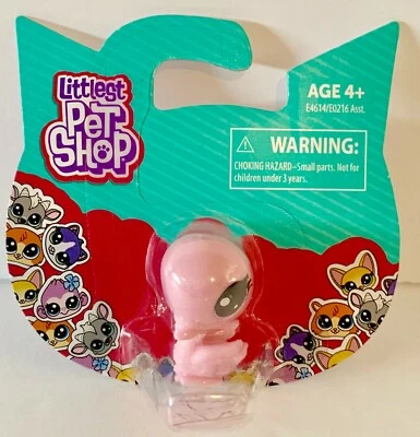 Mini figura de juguete nueva rosa cisne Littlest Pet Shop 2018 Hasbro coleccionable Foto 1 de 3