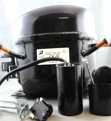 E1121CZ COMPRESSOR REFRIGERATOR R134A LOW TEMP 8.8 DISP 340W@-23.3°C 3/8HP 240V - Image 1 of 4