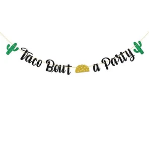 Taco Bout a Party Banner / Mexican Fiesta Themed Bridal Shower / Engagement P... - Picture 1 of 6