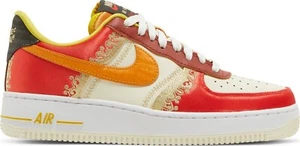 Women's Nike Air Force 1 '07 PRM "Little Accra" Habanero/Red Sz 9.5 DV4462-600 - Picture 1 of 2