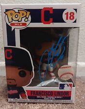 Francisco Lindor Signed Funko Pop BECKETT Cleveland Indian New York Mets MLB