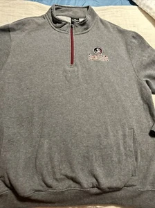Colosseum Florida State University Seminoles ¼ zip stitched pullover jacket  XXL - Picture 1 of 10