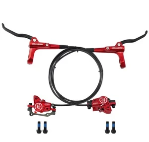 SwishTi Mountain E-Bike MTB Cycling Hydraulic Disc Rotor Brake Set Red - Picture 1 of 12