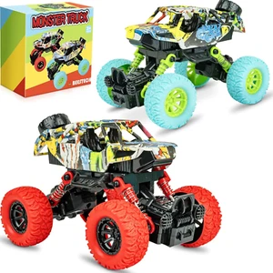 6.3 Inch Monster Truck Toys for Boys 3 4 5 6 7 Years Old, Pull Back Friction Pow - Picture 1 of 12