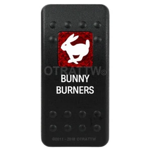 OTRATTW Carling Technologies Contura II Rocker Switch, BUNNY BURNERS, RED LENS - Picture 1 of 6