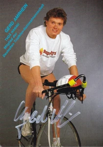 Gerd AMRHEIN - Alemania, Plata Eurocopa 1989 Triatlón, ¡Autógrafo Original! - Imagen 1 de 1
