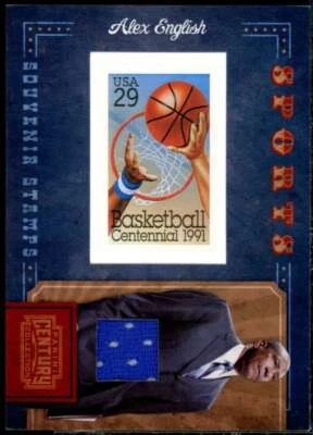 Alex English Card 2010 Century Collection Souvenir Stamps #11  - Image 1 of 2
