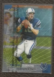 1999 Topps Finest #1 Peyton Manning Indianapolis Colts W/Protective Peel - Picture 1 of 1
