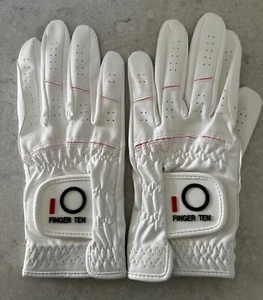 Womens Finger Ten Golf, 2 Gloves Size Small -Right & Left Hand White & Pink New - Picture 1 of 10