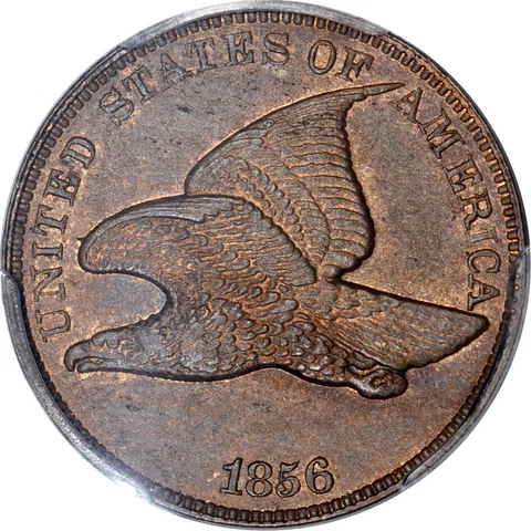 1856 1C Snow-3 Flying Eagle Cent PCGS PR63 (PHOTO SEAL) Cover