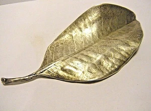 5" Vintage Hand Wrought Sterling Silver "A New Leaf " Paperweight Ornament 70g - Picture 1 of 6