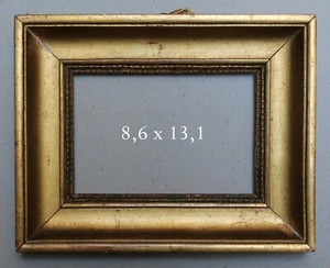 Cadre Antique Moitié Huit Cents Old Frame Cadre Lumineux Cadre Dorée - Imagen 1 de 3