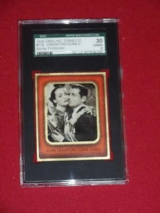 1936 Greiling Tobacco Joan Crawford Clark Gable SGC 30 / 2 Good #129 Bunte Film - Picture 1 of 2