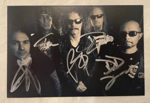 Overkill - Scorched (Amber w/Green Splatter 2LP / Signed by all 5 band members) - Picture 1 of 5