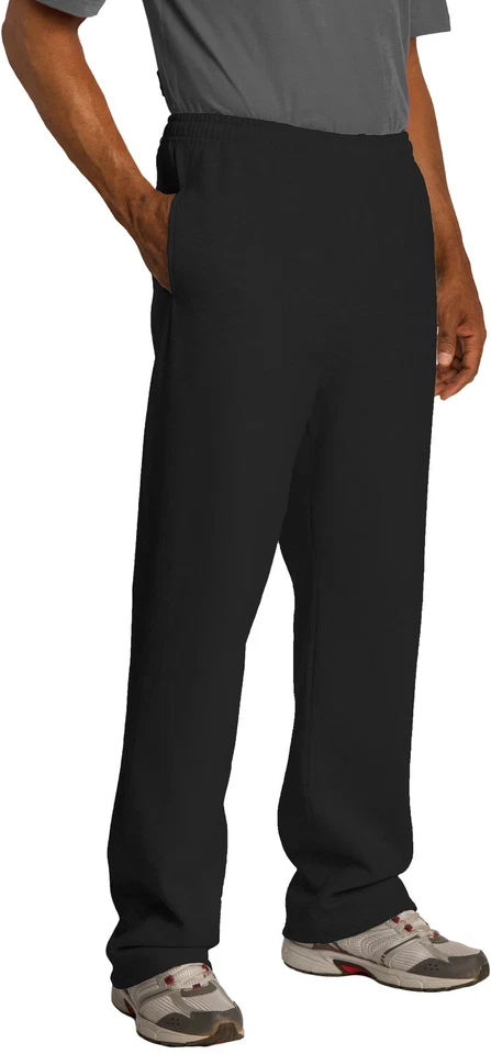Jerzees Mens Open Bottom Sweatpants WITH Pockets Blended S-3XL 10 Colors NEW - Image 1 of 1