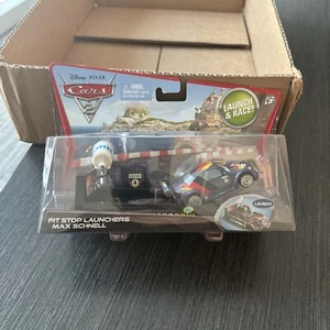 Disney Pixar Cars Pitstop Launchers Max Schnell #6 Launch & Race V3662 Sealed - Picture 1 of 6
