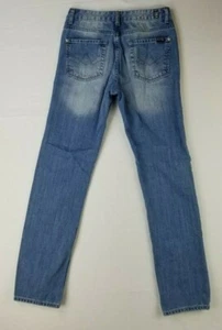 7 For All Mankind Size 16 Slimmy Girls Blue Denim Jeans  - Picture 1 of 9