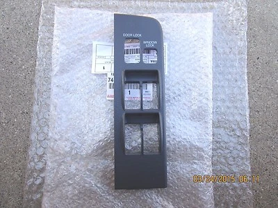 NEW 91 - 97 TOYOTA LAND CRUISER FZJ80 DRIVER WINDOW SWITCH BEZEL TRIM GRAY OEM - Image 1 of 3