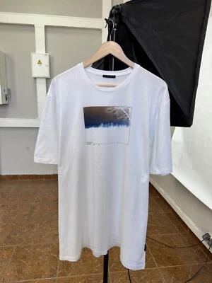 🇺🇸 Camiseta Y2K Sisley Avant Gard Arte Asimétrica Rara Talla XXL Color Blanco Foto 1 de 4